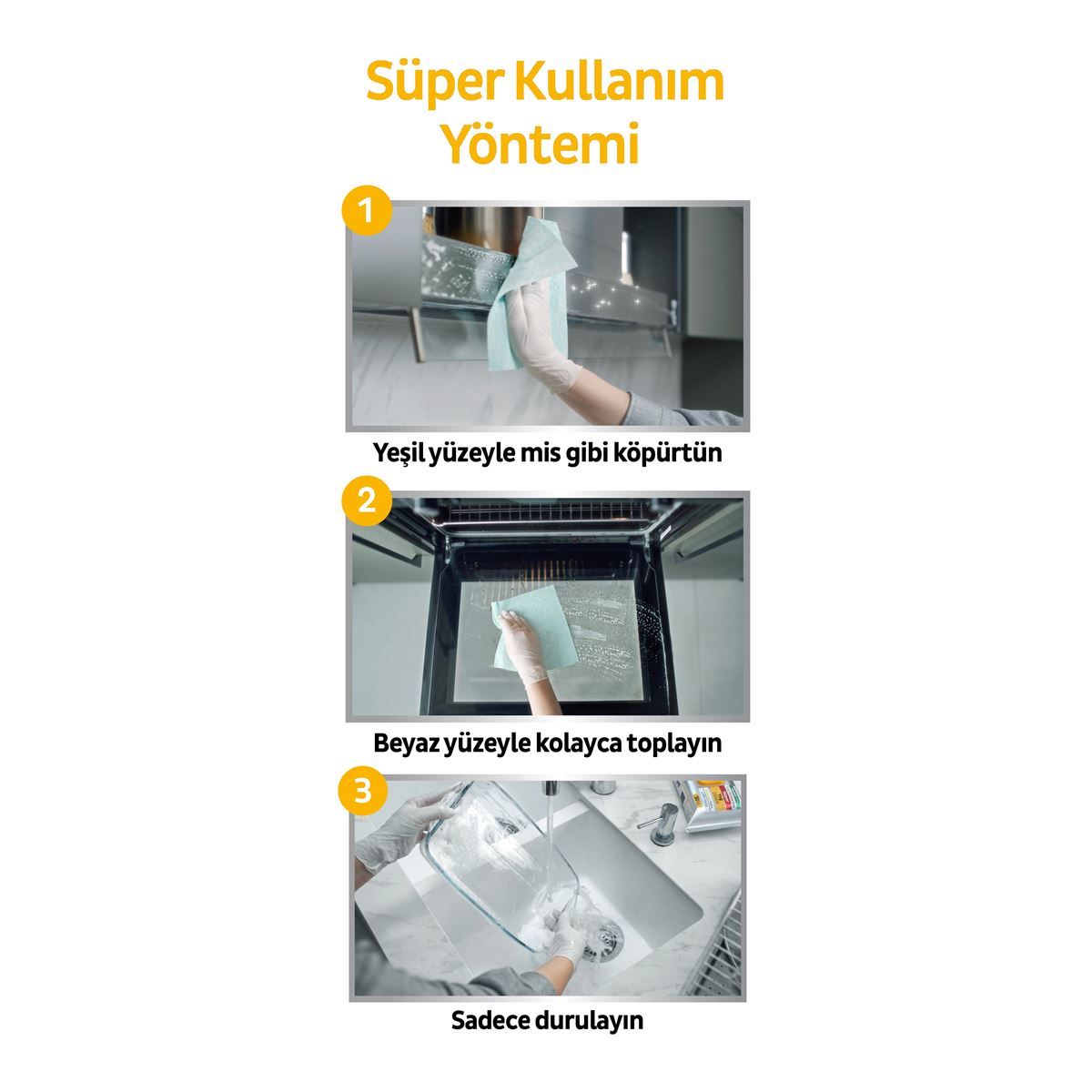 Sleepy Easy Clean Süper Yağ Çözücü Yüzey Temizlik Havlusu&Mendili 8x30 (240 Yaprak)