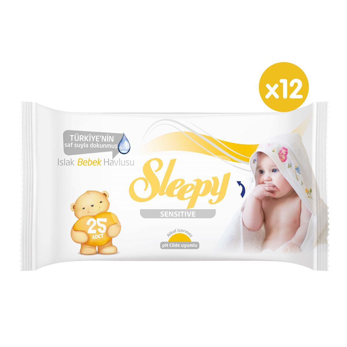 Sleepy Sensitive Islak Bebek Havlusu 12x25 (300 Yaprak)