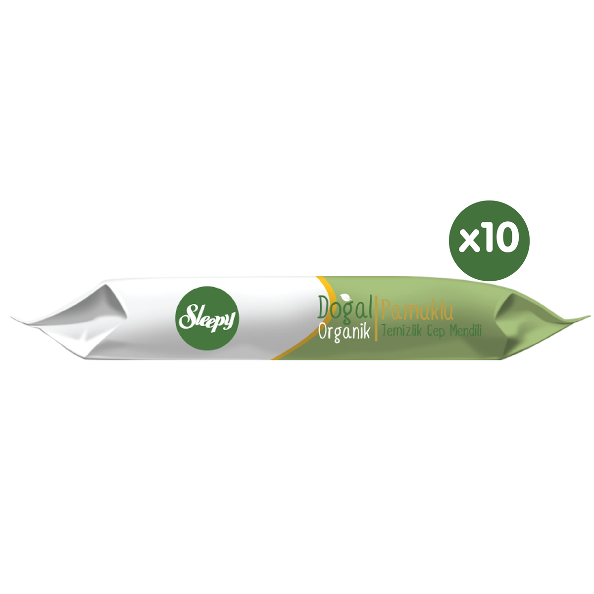Sleepy Doğal Organik Pamuklu Cep Mendili 10X15