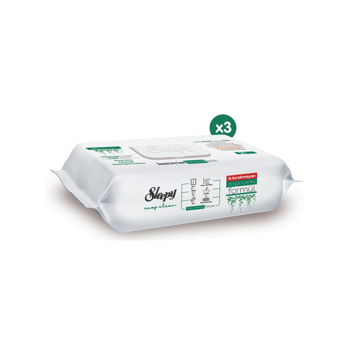 Sleepy Easy Clean Yüzey Temizlik Havlusu&Mendili 3X50 (150 Yaprak)
