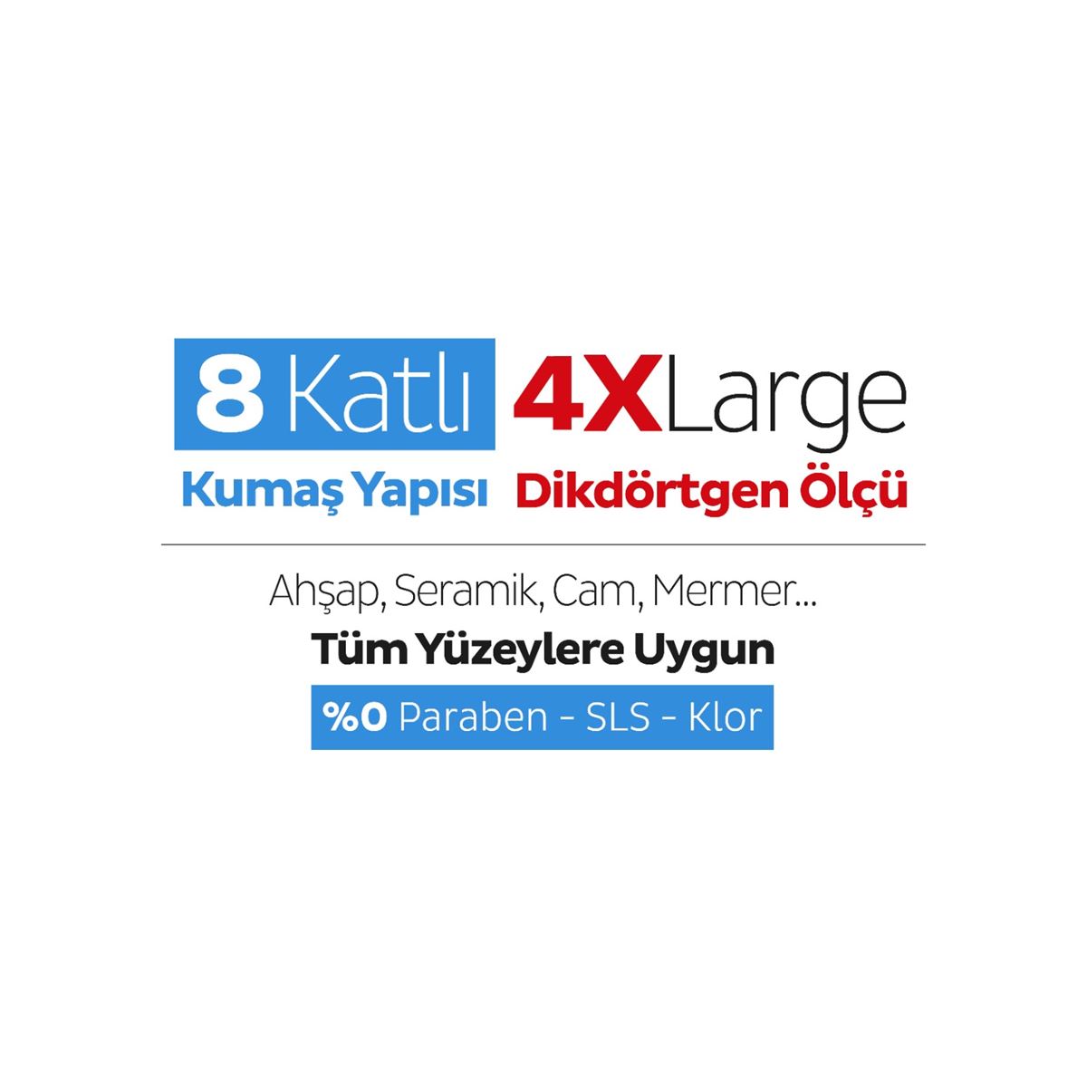 Sleepy Easy Clean Çamaşır Suyu Katkılı Mopa Uyumlu Yer Temizlik Havlusu&Mendili 3x50 (150 Yaprak)