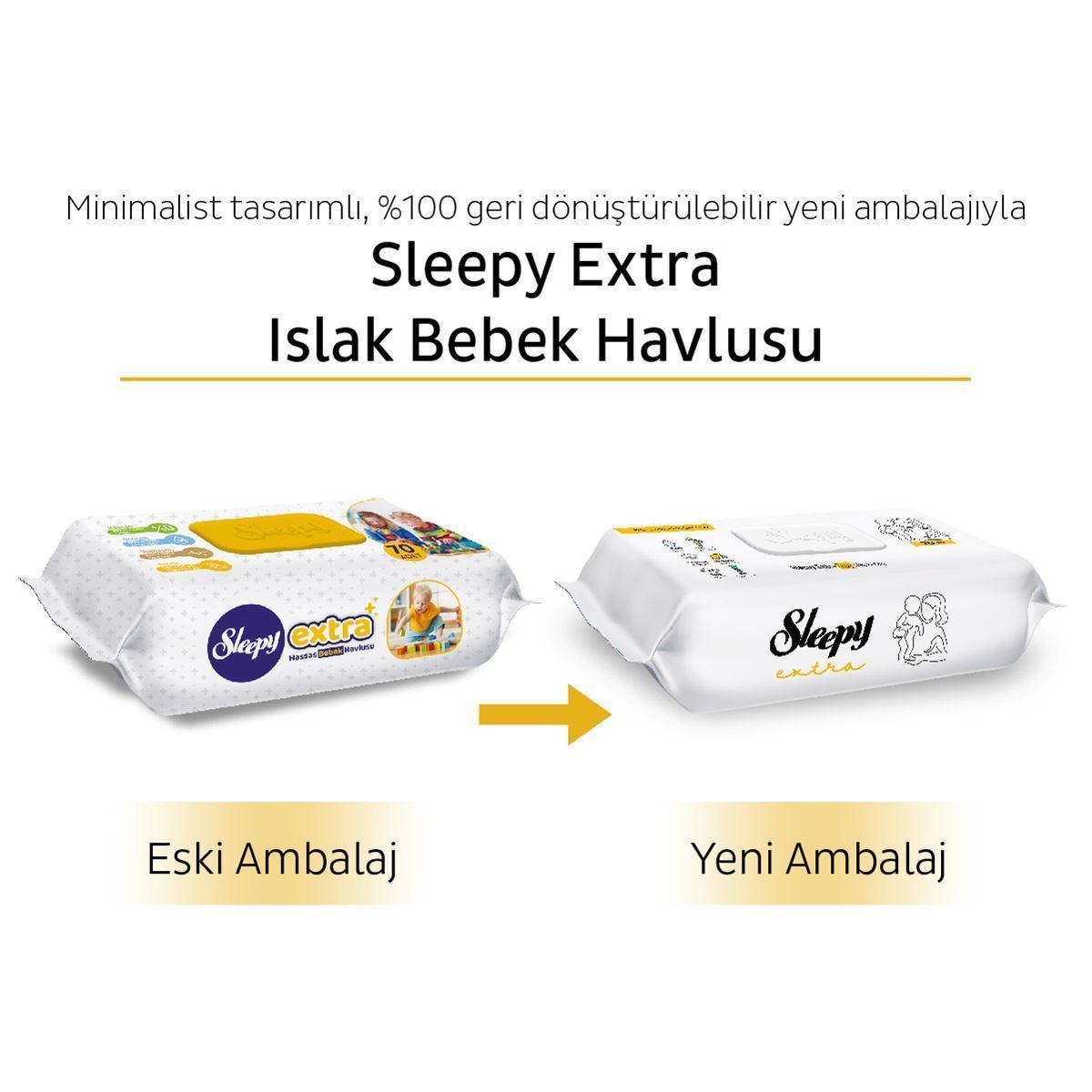 Sleepy Extra Islak Bebek Havlusu 24x90 (2160 Yaprak)