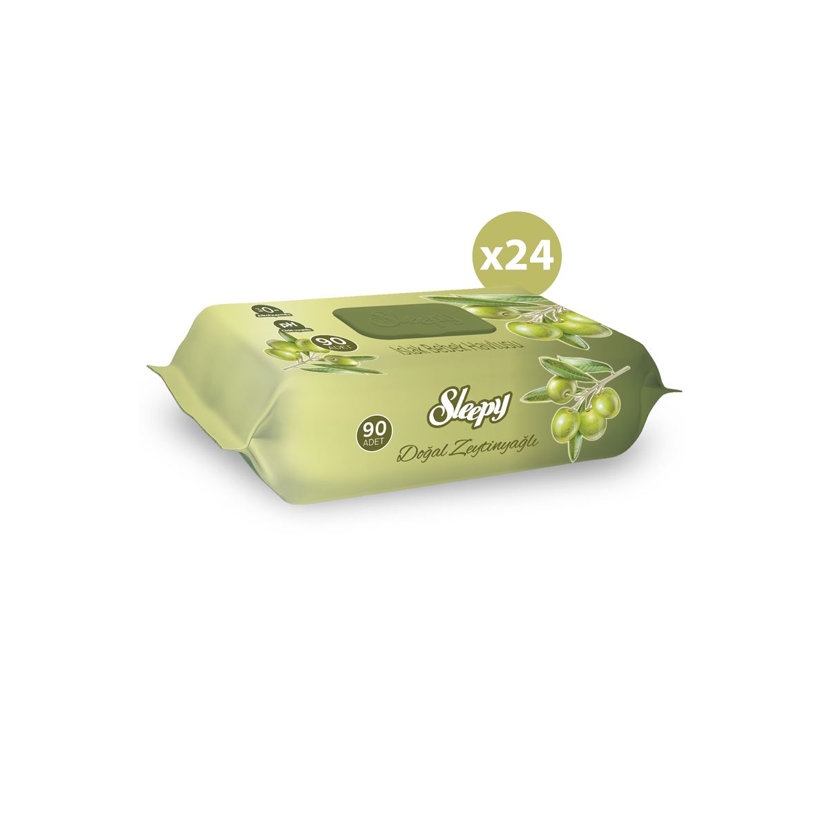 Sleepy Zeytinyağlı Islak Havlu 24X90