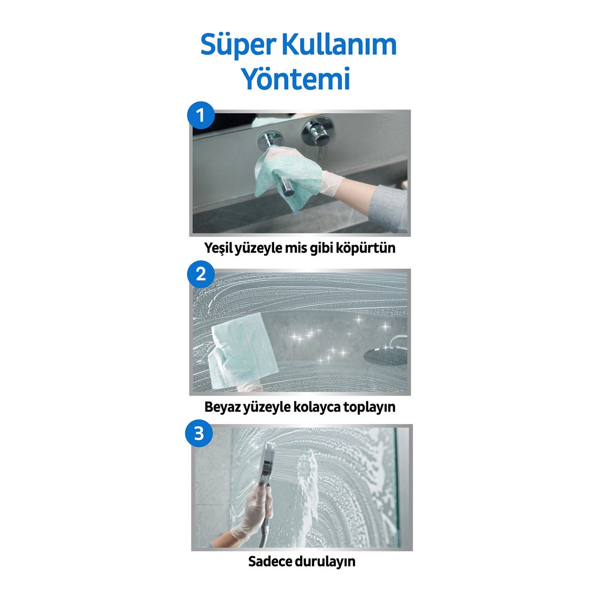 Sleepy Easy Clean Süper Kireç Sökücü Yüzey Temizlik Havlusu&Mendili 8x30 (240 Yaprak)