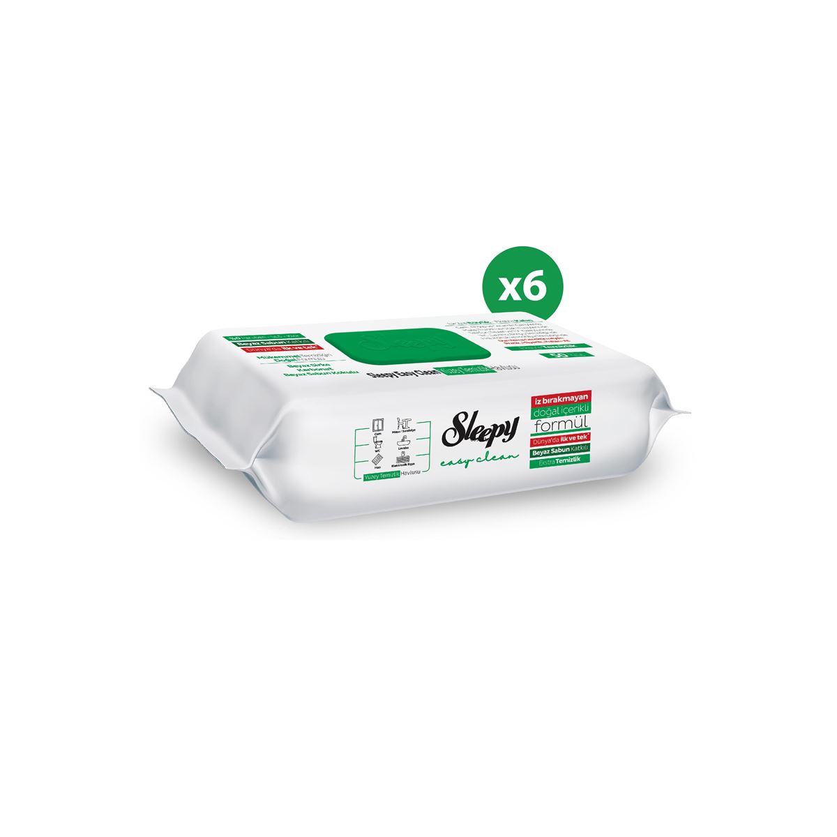 Sleepy Easy Clean Yüzey Temizlik Havlusu&Mendili 6X50 (300 Yaprak)
