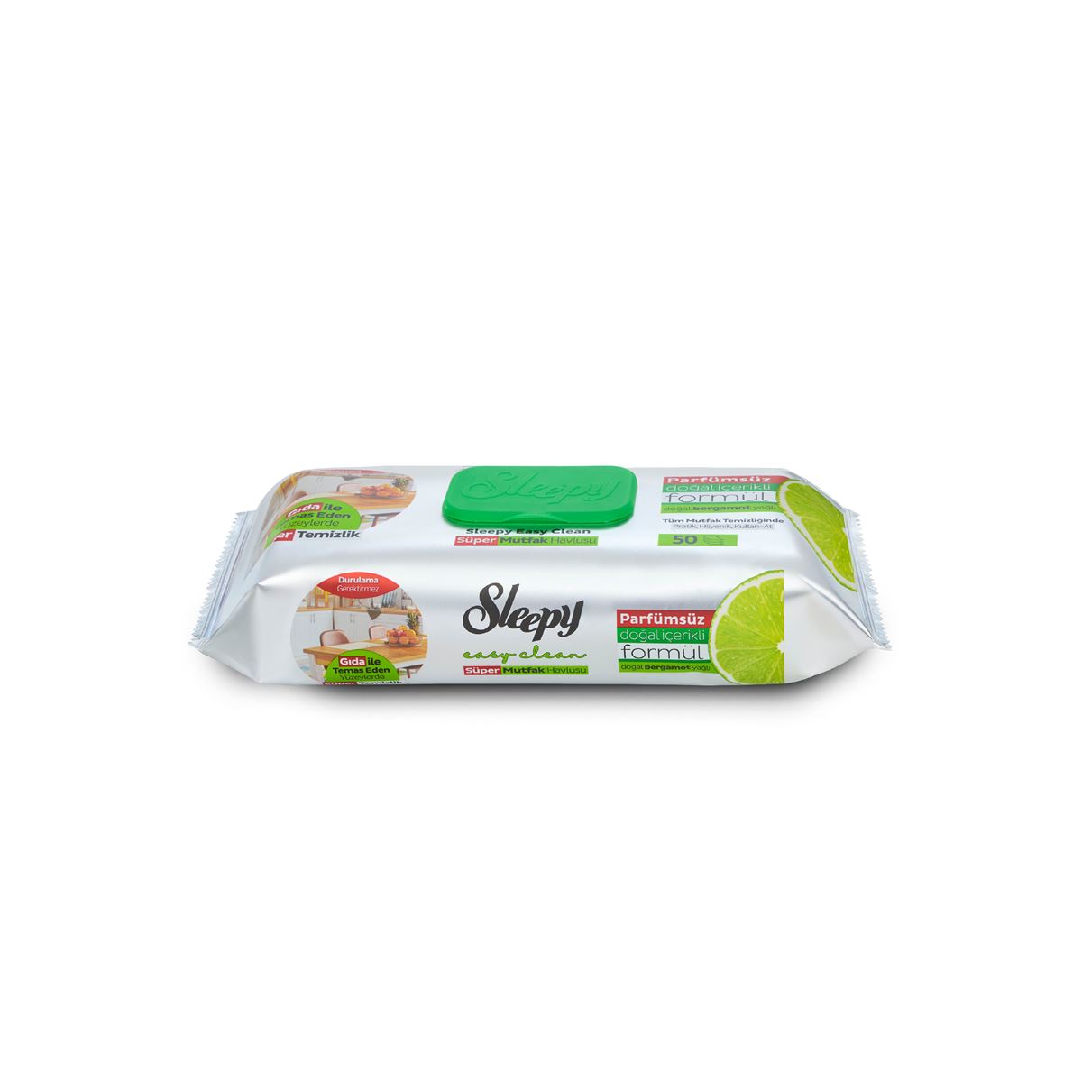 Sleepy Easy Clean Süper Yüzey Temizlik Mutfak Havlusu&Mendili Bergamot Yağlı 50 Yaprak