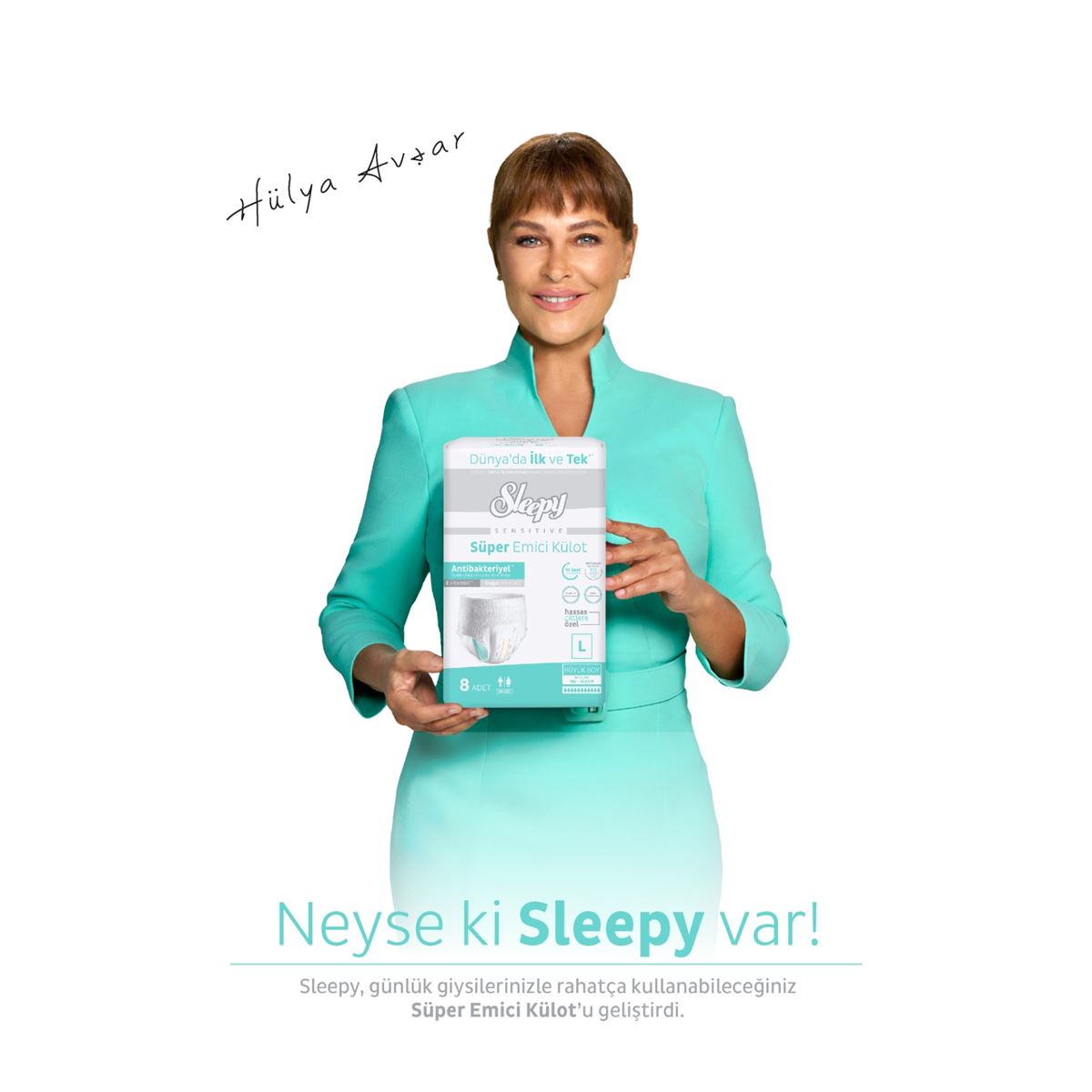 Sleepy Sensitive Antibakteriyel Emici Külot Medium 30x4 120 Adet