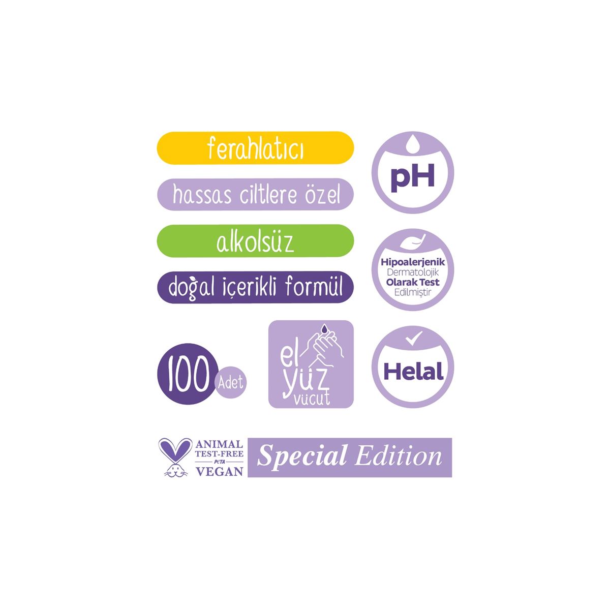 Sleepy Herbal Kişisel Bakım Havlusu 3x100 (300 Yaprak)