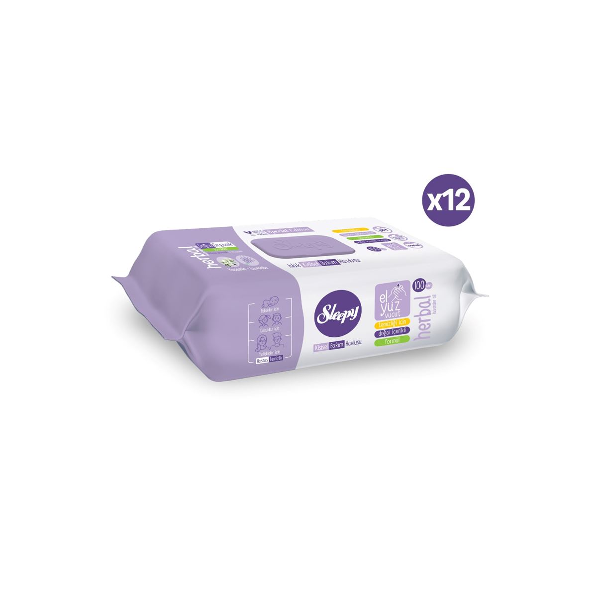 Sleepy Herbal Kişisel Bakım Havlusu 12x100 (1200 Yaprak)