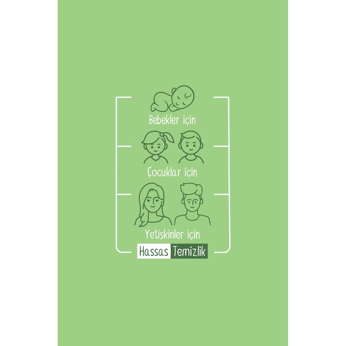 Sleepy Natural Kişisel Bakım Havlusu 100 Yaprak