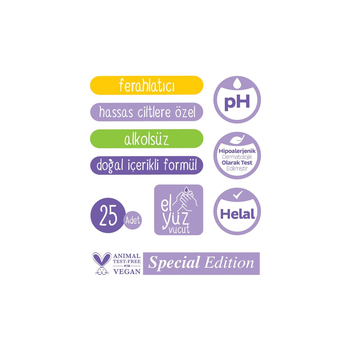 Sleepy Herbal Kişisel Bakım Havlusu Çanta Boy 24x25 (600 Yaprak)