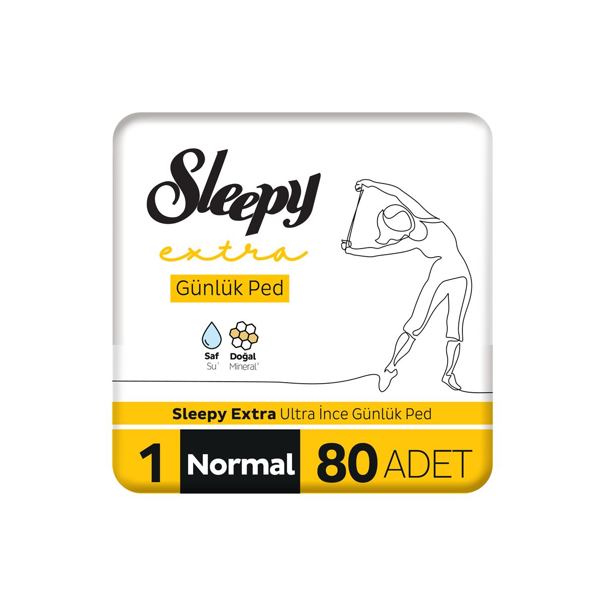 Sleepy Extra Ultra İnce Günlük Ped Normal 80 Adet Ped