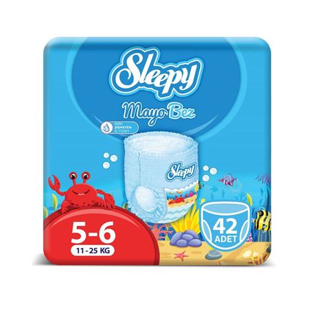 Sleepy Mayo KÜLOT Bez 6 Numara Xlarge 3'LÜ PAKET 42 Adet