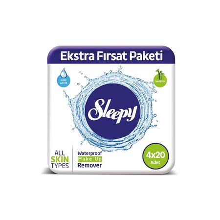 Sleepy Makyaj Temizleme Mendili 4X20 Adet