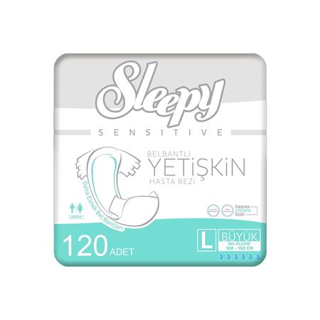 4'lü Sleepy Large Yetişkin Hasta Bezi 30x4 Adet (120 Adet)