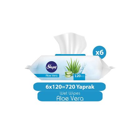 Sleepy Aloe Vera Islak Havlu 6x120 (720 Yaprak)