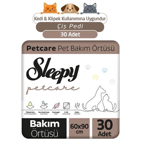 Sleepy Petcare Pet Bakım Örtüsü 60x90 cm 30 Adet
