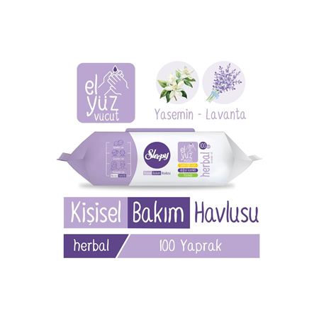 Sleepy Herbal Kişisel Bakım Havlusu 100 Yaprak