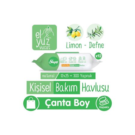 Sleepy Natural Kişisel Bakım Havlusu Çanta Boy 12x25 (300 Yaprak)