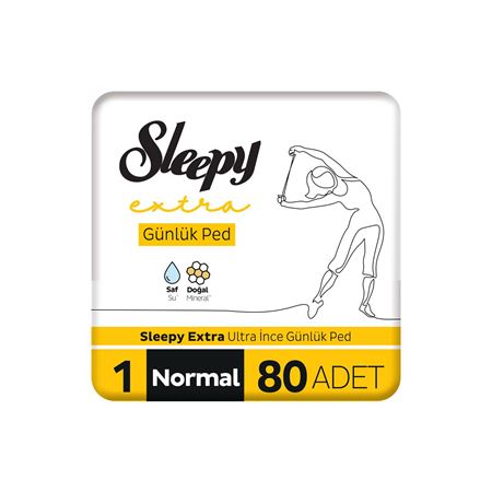 Sleepy Extra Ultra İnce Günlük Ped Normal 80 Adet Ped