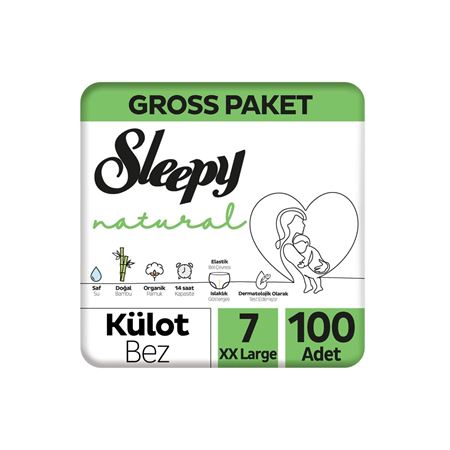 Sleepy Natural Gross Paket Külot Bez 7 Numara Xxlarge 100 Adet