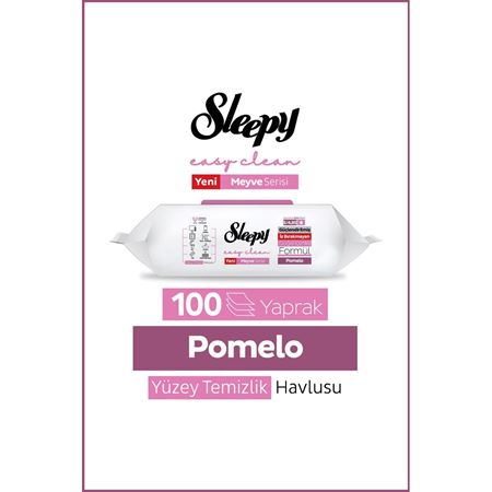 Sleepy Meyve Serisi Yüzey Temizlik Havlusu Mendili Pomelo 100 Yaprak
